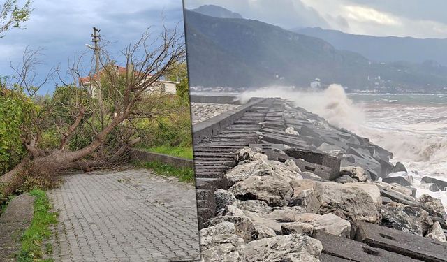 KASTAMONU'DA FIRTINA HAYATI OLUMSUZ ETKİLEDİ