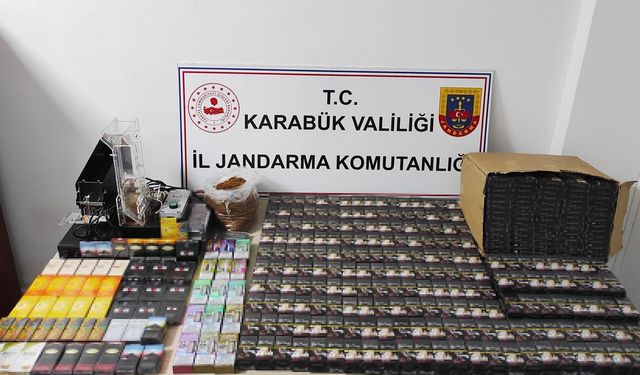 KARABÜK'TE KAÇAK TÜTÜN VE SİGARA OPERASYONU