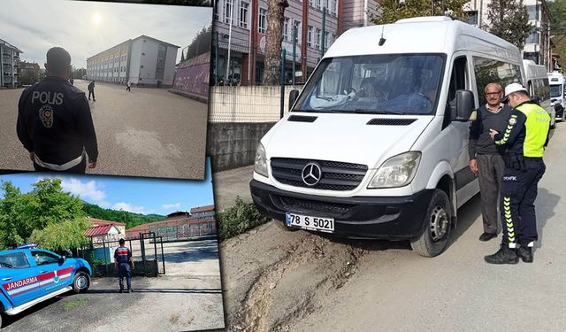 KARABÜK'TE OKUL ÇEVRELERİNDE SIKI DENETİM