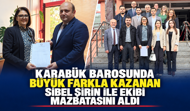 BÜYÜK FARKLA KAZANAN SİBEL ŞİRİN VE EKİBİ MAZBATASINI ALDI
