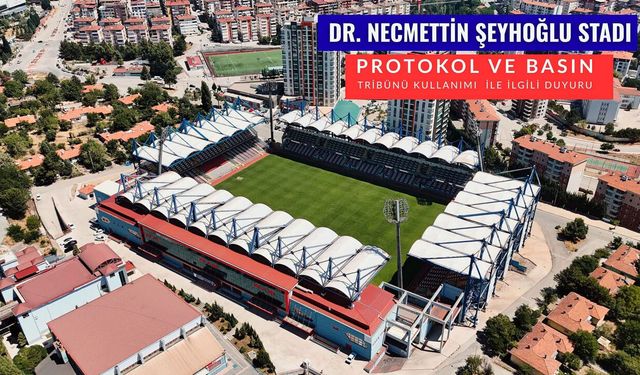DR. NECMETTİN ŞEYHOĞLU STADI İÇİN YENİ TRİBÜN DÜZENİ