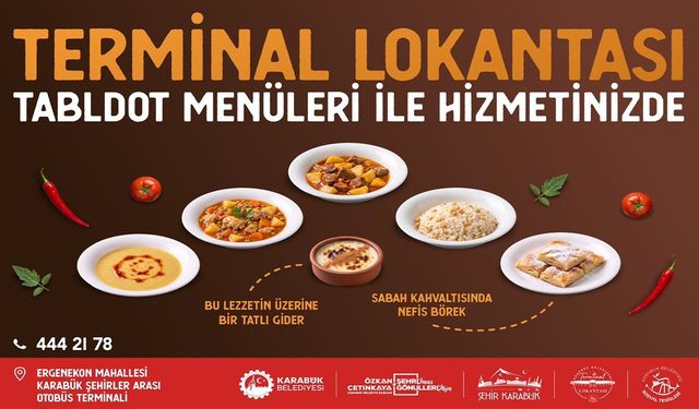 KARABÜK TERMİNAL LOKANTASI'NDA TABLDOT UYGULAMASI