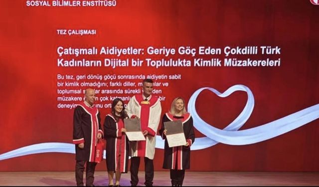 KARABÜK ÜNİVERSİTESİ AKADEMİSYENİNE TEZ ÖDÜLÜ