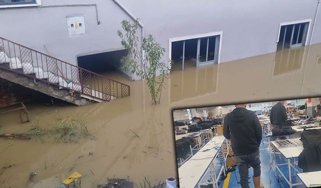 ZONGULDAK'TA İKİ İŞYERİNİ SU BASTI