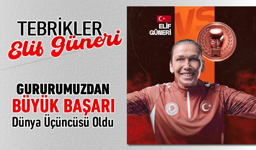 KARABÜKLÜ GÜNERİ DÜNYA ÜÇÜNCÜSÜ OLDU