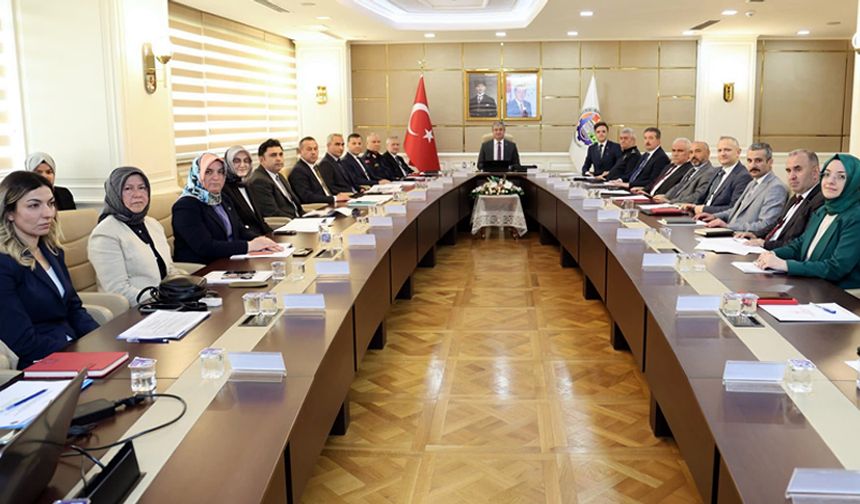 KADINA ŞİDDETLE MÜCADELE KOORDİNASYON KURULU TOPLANTISI YAPILDI