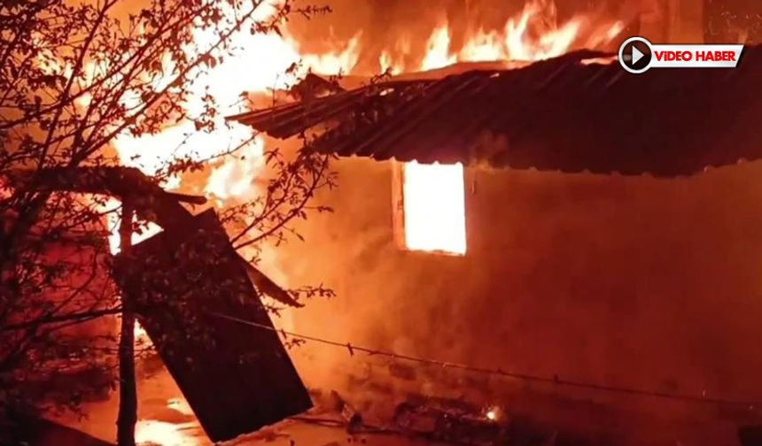 İKİ KARDEŞ YANGINDAN SON ANDA KURTULDULAR
