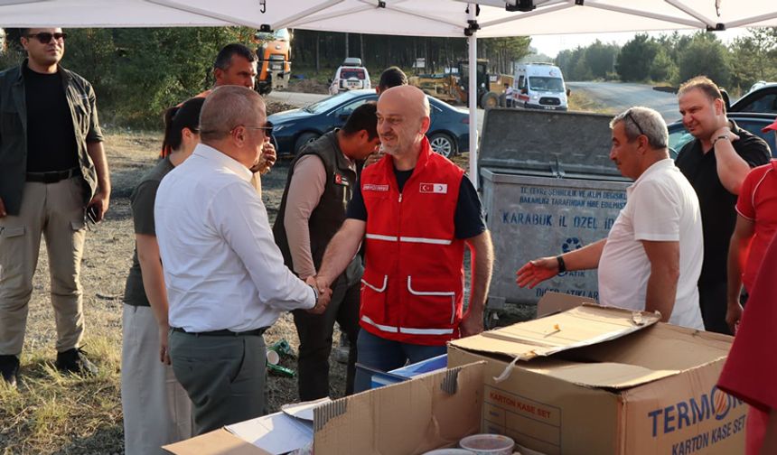 İYİ PARTİ GENEL BAŞKAN YARDIMCISI YANGIN BÖLGESİNDE