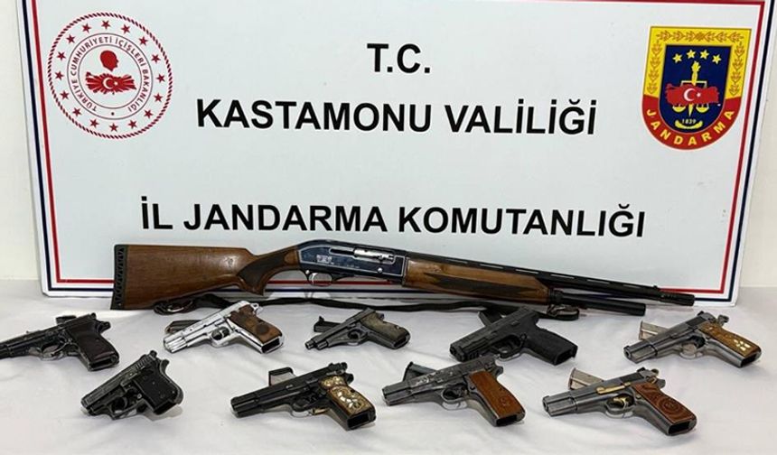 KASTAMONU'DA RUHSATSIZ SİLAH OPERASYONUNDA 1 GÖZALTI