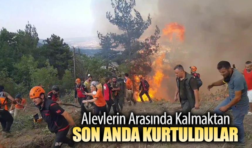 ALEVLERİN ARASINDA KALMAKTAN SON ANDA KURTULDULAR