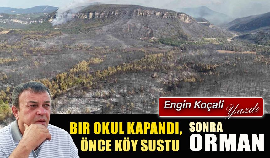 BİR OKUL KAPANDI, ÖNCE KÖY SUSTU SONRA ORMAN
