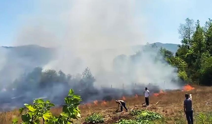 YORTAN'DA KORKUTAN YANGIN