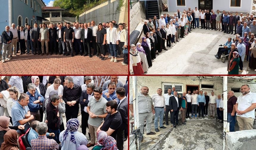 AK PARTİ TEŞKİLATI KÖY ZİYARETLERİNİ YENİCE'DE SÜRDÜRÜYOR