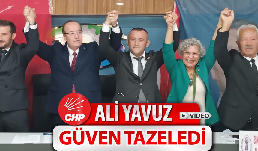 İLÇE BAŞKANI ALİ YAVUZ GÜVEN TAZELEDİ