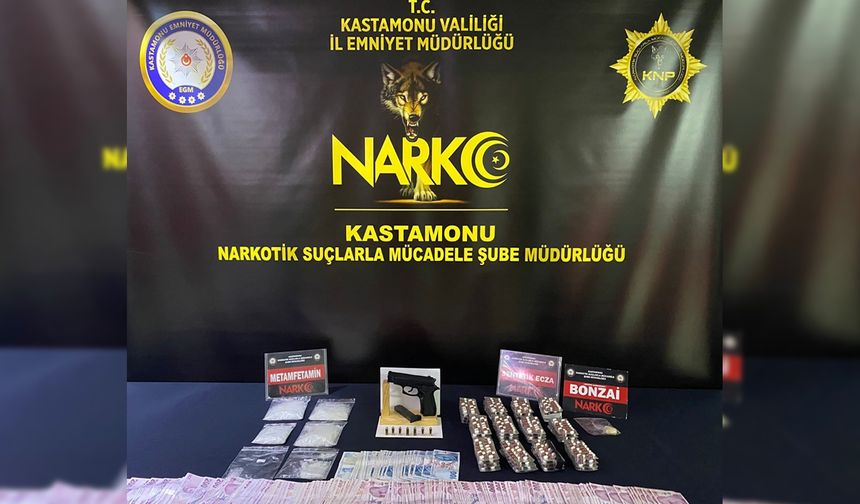KASTAMONU'DA UYUŞTURUCU OPERASYONU 3 SANIĞA CEZA YAĞDI