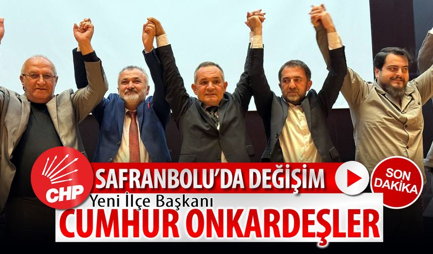 SAFRANBOLU'DA DEĞİŞİM: YENİ İLÇE BAŞKANI CUMHUR ONKARDEŞLER