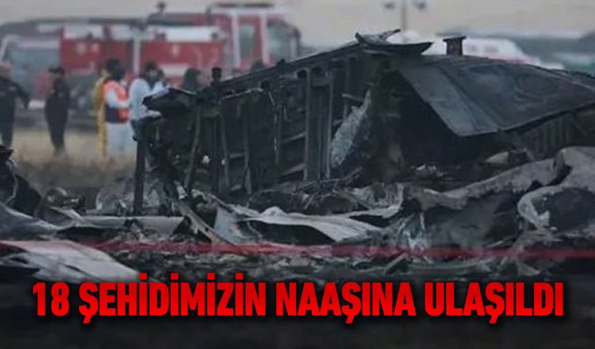 GÜRCİSTAN'DA DÜŞEN ASKERİ UÇAKTAKİ 18 ŞEHİDİN NAAŞI BULUNDU