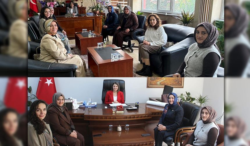 AK PARTİ KADIN KOLLARINDAN KADIN KAYMAKAMLARA ZİYARET