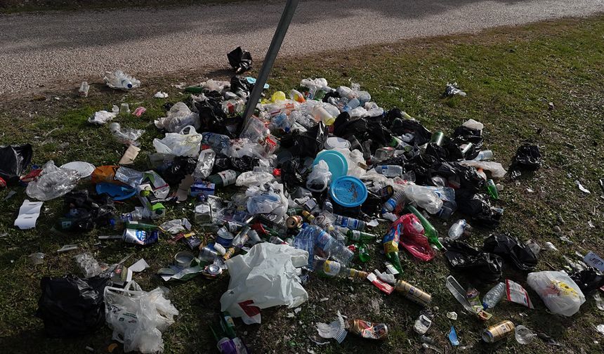 BOLU'DA ORMANLIK ALANLAR ÇÖPLÜĞE DÖNDÜ