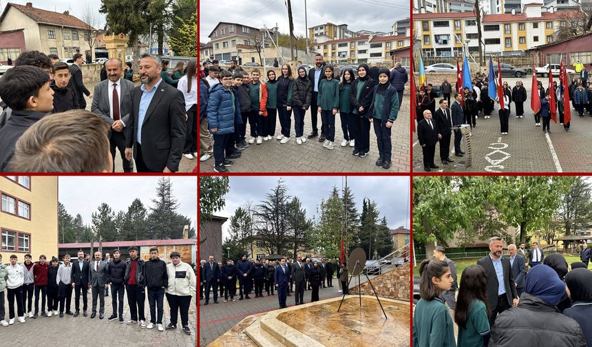 24 KASIM ÖĞRETMENLER GÜNÜ ESKİPAZAR’DA ÇELENK TÖRENİYLE KUTLANDI