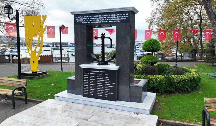 KAFKAMETLER GEMİSİNİN 12 DENİZCİNİN İSMİ ANITTA YAŞATILACAK