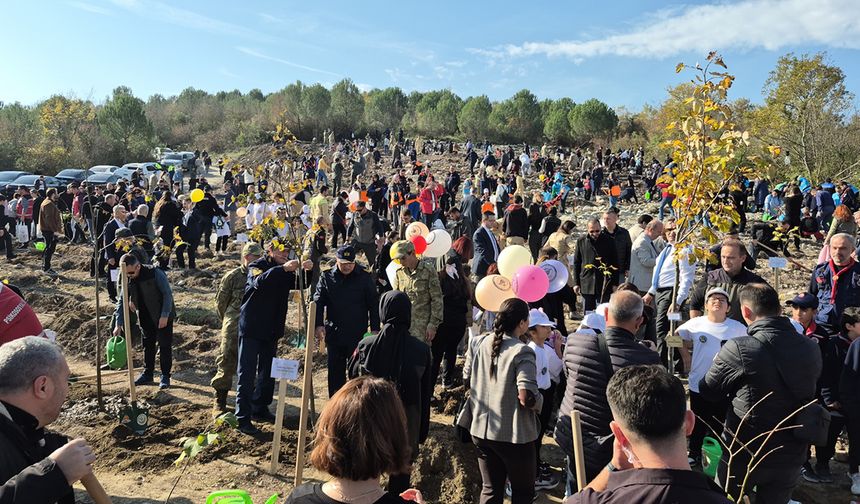 MİLLİ AĞAÇLANDIRMA GÜNÜNDE BARTIN'DA 3 BİN 500 FİDAN DİKİLDİ