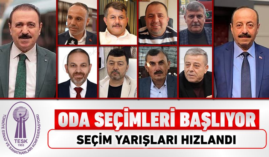 KARABÜK ESNAF ODALARINDA SEÇİM HEYECANI BAŞLIYOR