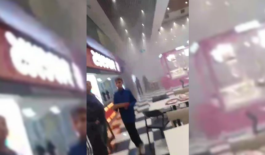 ZONGULDAK'TA ALIŞVERİŞ MERKEZİNDE YANGIN PANİĞİ