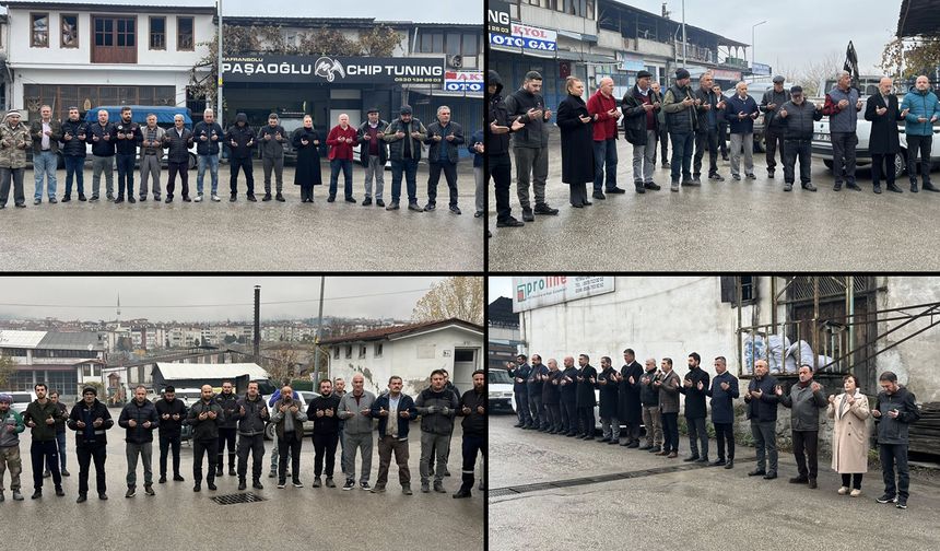 BAŞKAN KÖSE ESNAF DUASINA KATILDI