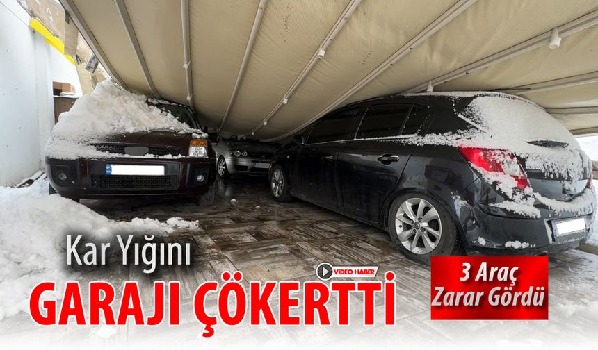 KAR YIĞINI GARAJI ÇÖKERTTİ