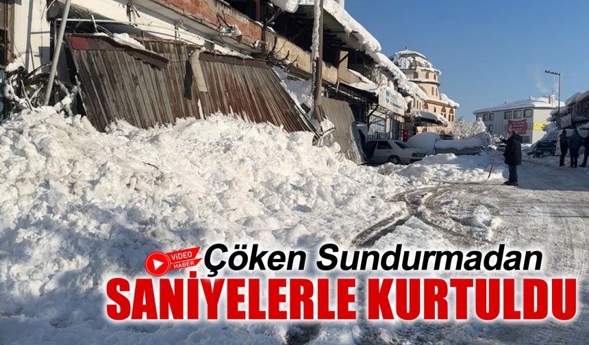 ÇÖKEN SUNDURMADAN SANİYELERLE KURTULDU