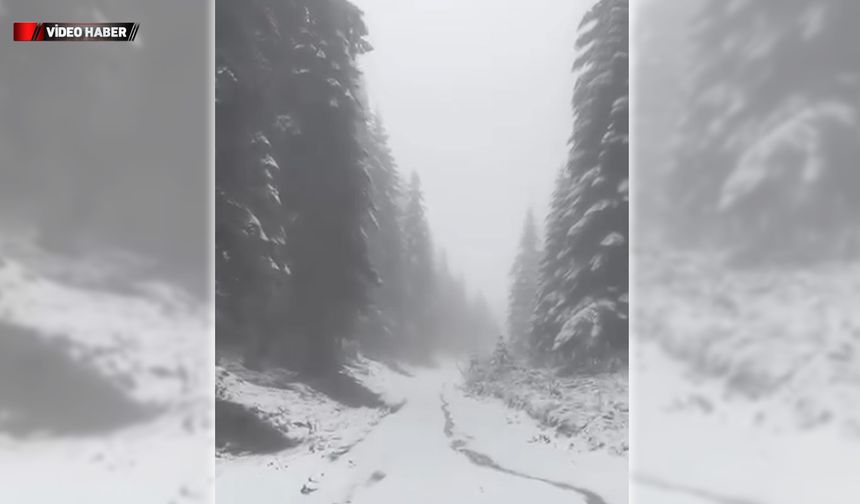 KARABÜK'ÜN YÜKSEK KESİMLERİNDE KAR YAĞIŞI SÜRÜYOR