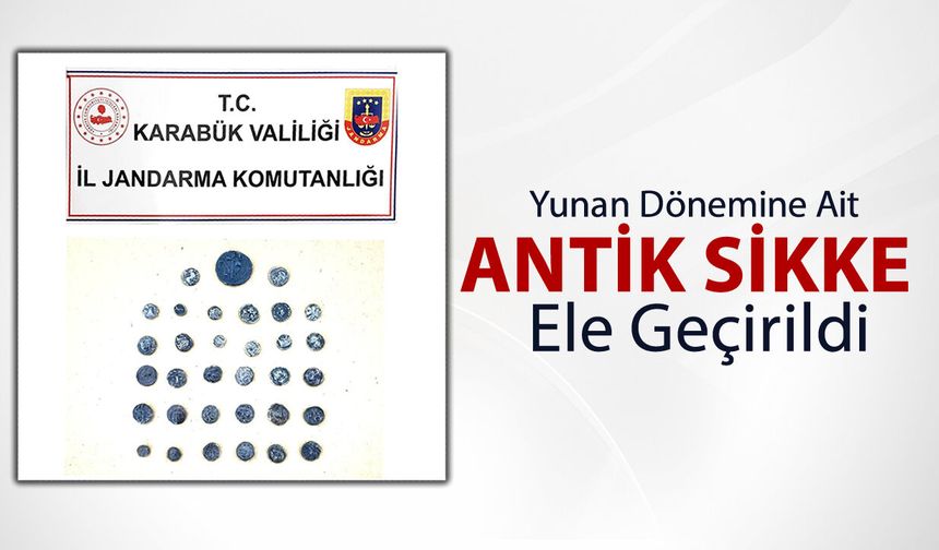 ANTİK YUNAN DÖNEMİNE AİT 33 SİKKE ELE GEÇİRİLDİ
