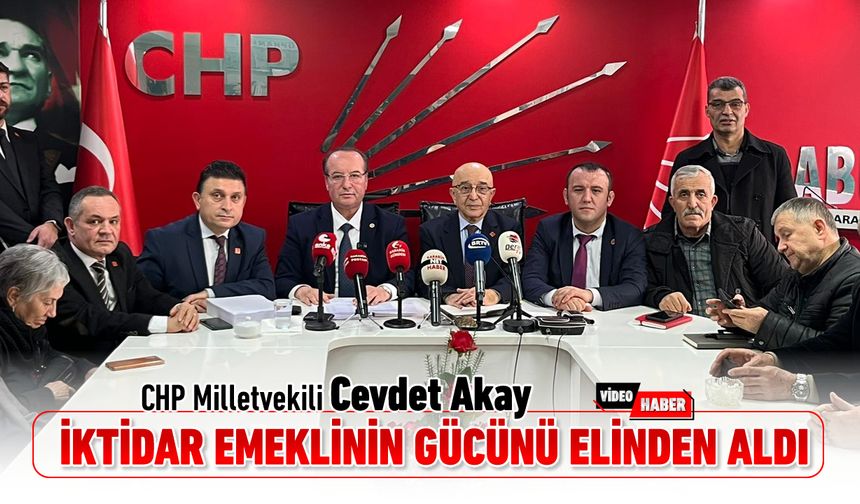 VEKİL AKAY: "KARABÜK VE EMEKLİ GÖZ GÖRE GÖRE UNUTULUYOR"