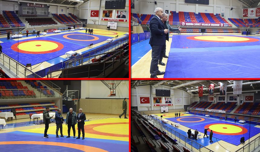 KARABÜK GÜREŞ MÜSABAKALARINA HAZIRLANIYOR