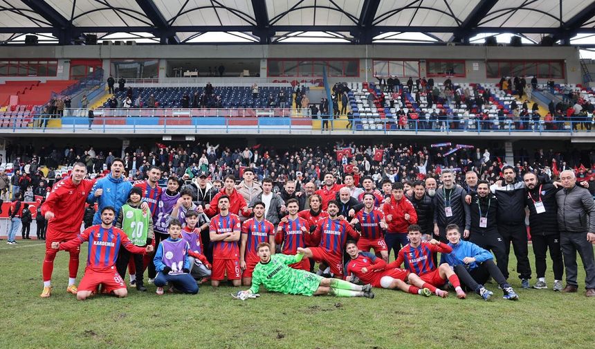KARABÜK İDMANYURDUSPOR, DÜZCESPOR'U 1-0 MAĞLUP ETTİ
