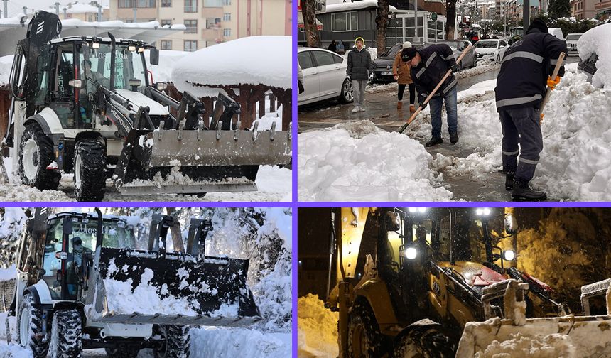 SAFRANBOLU'DA KARLA MÜCADELE ÇALIŞMALARI SÜRÜYOR