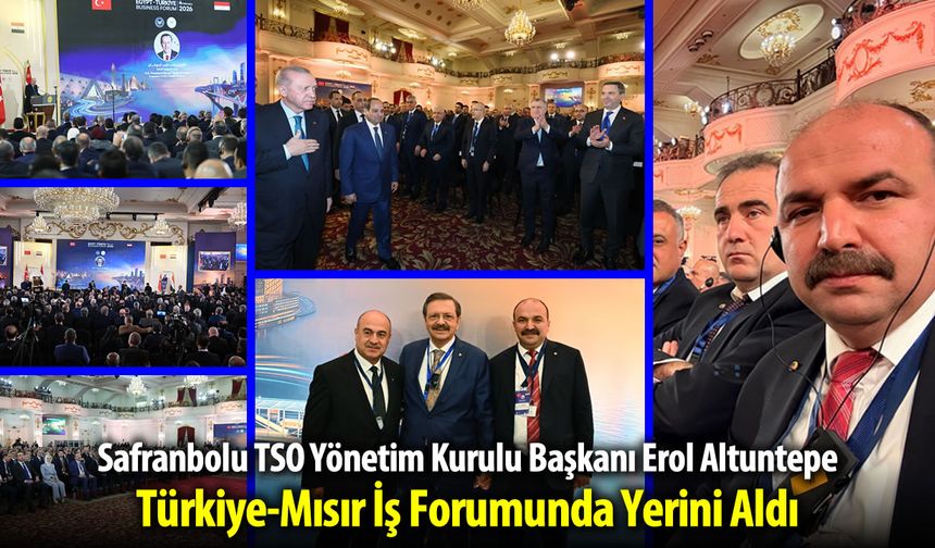 EROL ALTUNTEPE TÜRKŞYE-MISIR İŞ FORUMUNA KATILDI