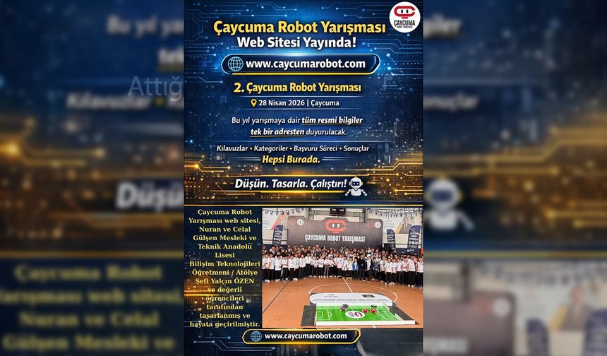 ROBOT YARIŞMASININ RESMİ WEB SİTESİ YAYINDA
