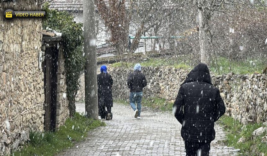 KARABÜK'ÜN YÜKSEK KESİMLERİNDE KAR YAĞIŞI BAŞLADI