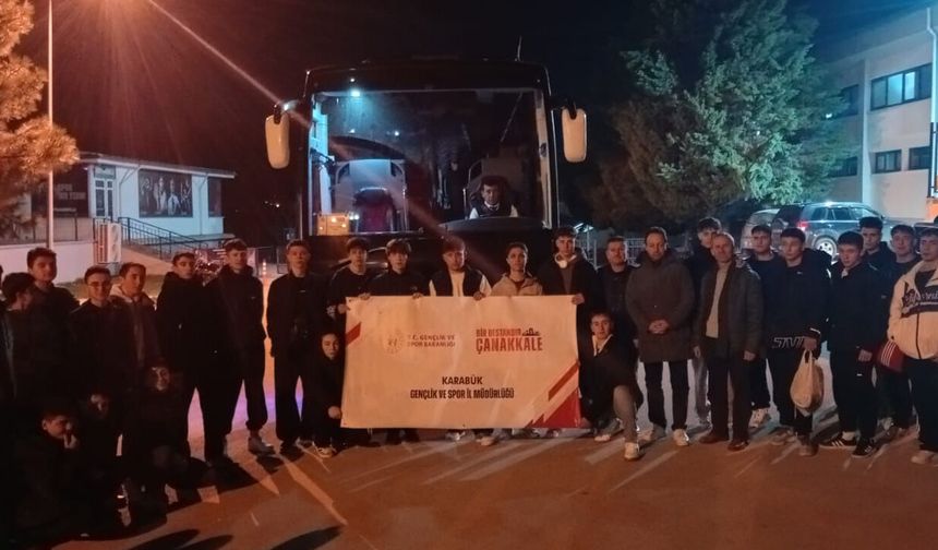 SAFRANBOLU'DAN 38 ÖĞRENCİ ÇANAKKALE'YE UĞURLANDI