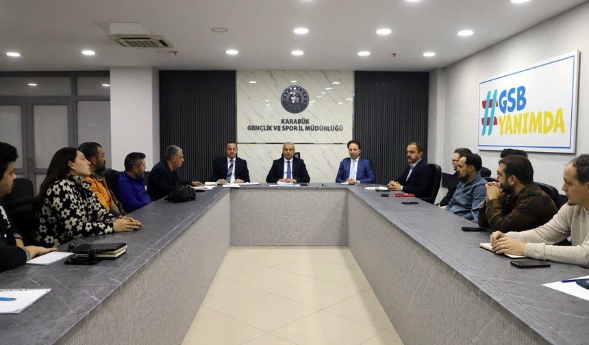 KARABÜK'TE 19 MAYIS HAZIRLIKLARI KOORDİNASYON TOPLANTISI YAPILDI