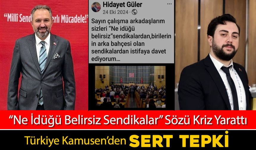 TÜRKİYE KAMUSEN’DEN GENÇ SAĞLIK SEN’E SERT TEPKİ