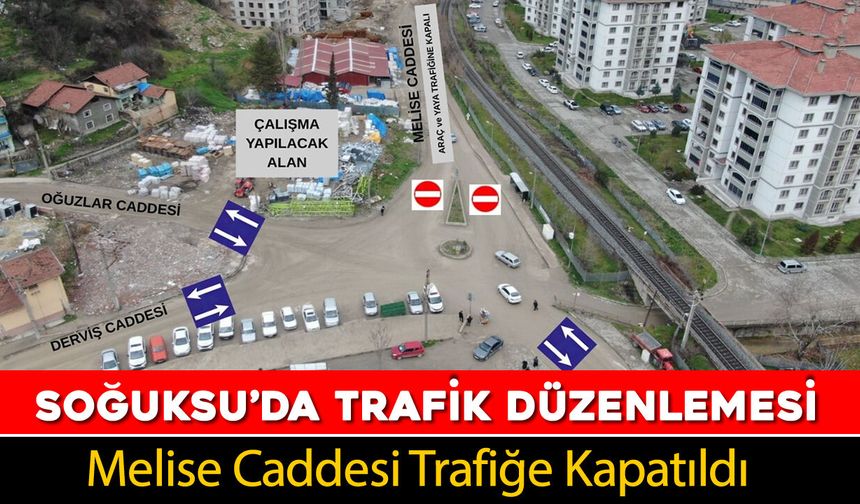 SOĞUKSU’DA YOL KAPATILDI, YENİ ROTALAR BELİRLENDİ