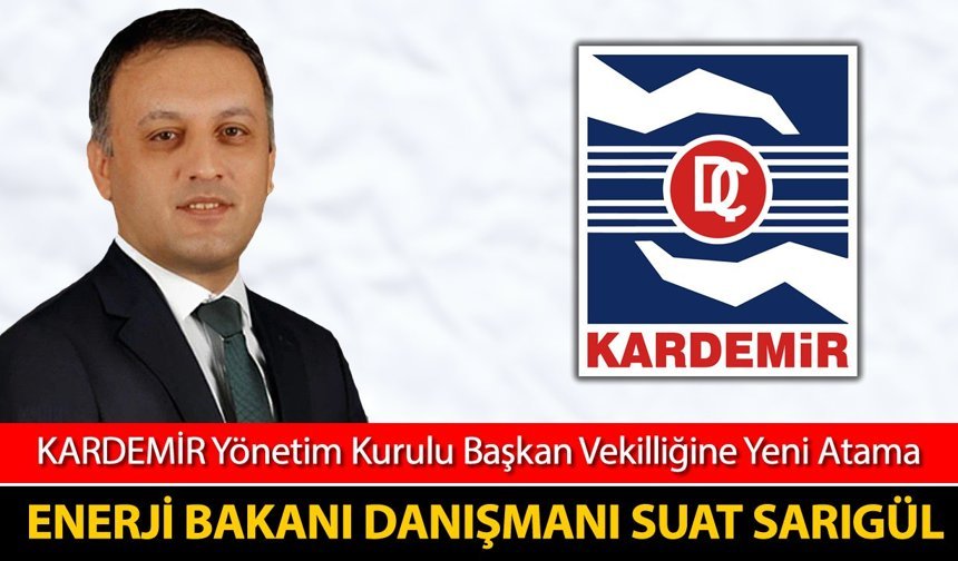 KARDEMİR BAŞKAN VEKİLLİĞİNE ENERJİ BAKANI DANIŞMANI ATANDI