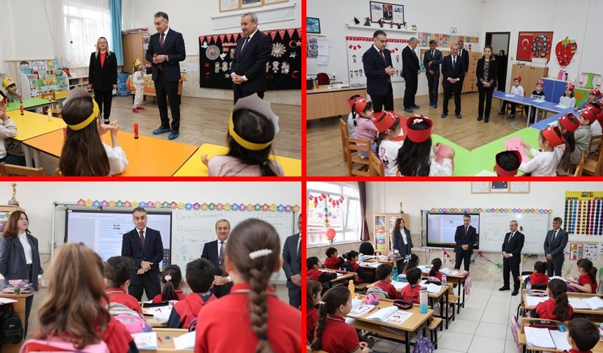 VALİ ÇAĞATAY KILAVUZLAR İLKOKULU'NU ZİYARET ETTİ
