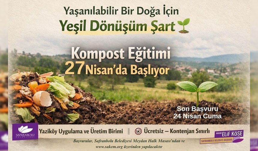 SAFRANBOLU BELEDİYESİ'NDEN ÜCRETSİZ KOMPOST EĞİTİMİ