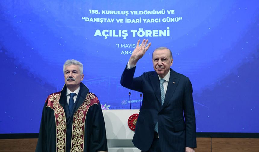 CUMHURBAŞKANI ERDOĞAN DANIŞTAY'IN 158. YIL DÖNÜMÜ TÖRENİNE KATILDI