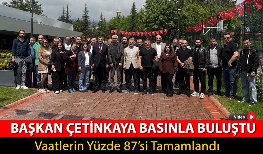 BAŞKAN ÇETİNKAYA BASINLA KAHVALTI PROGRAMINDA BULUŞTU