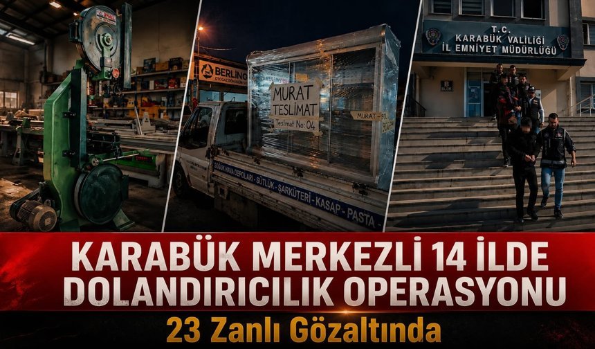 DOLADIRICILIK ÇETESİNE VURGUN: 23 GÖZALTI